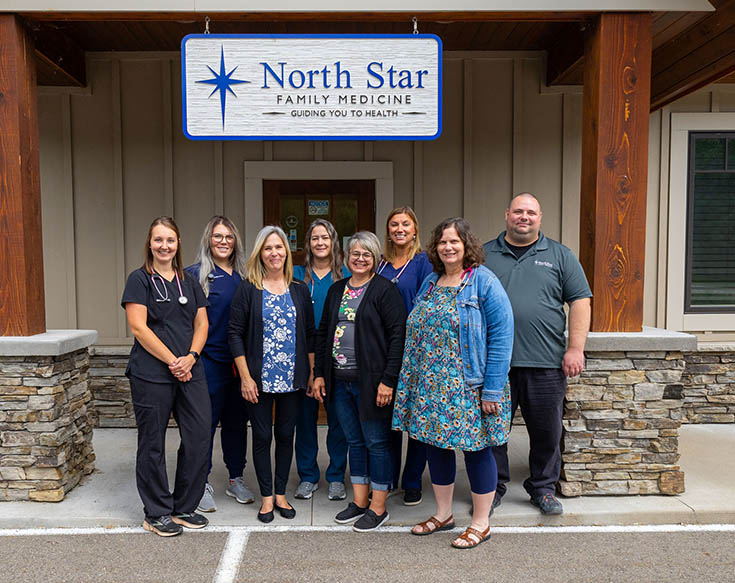 The professional, yet fun and friendly staff of North Star Family Medicine in Baxter, MN
