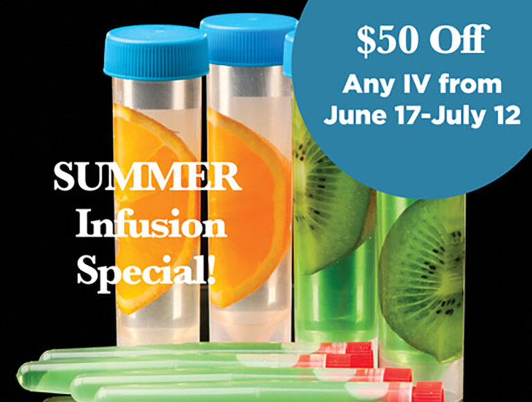 $50 off Any IV June 17th - July 12th.