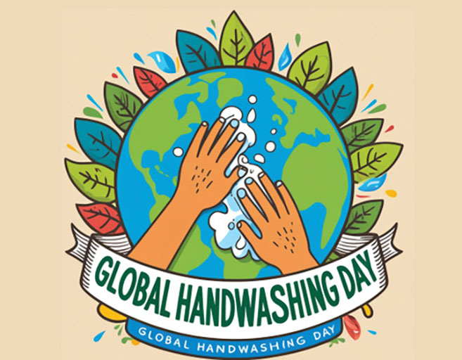 It's Global Hand Washing Day! This day was created to remind us of the importance of handwashing with soap and water.