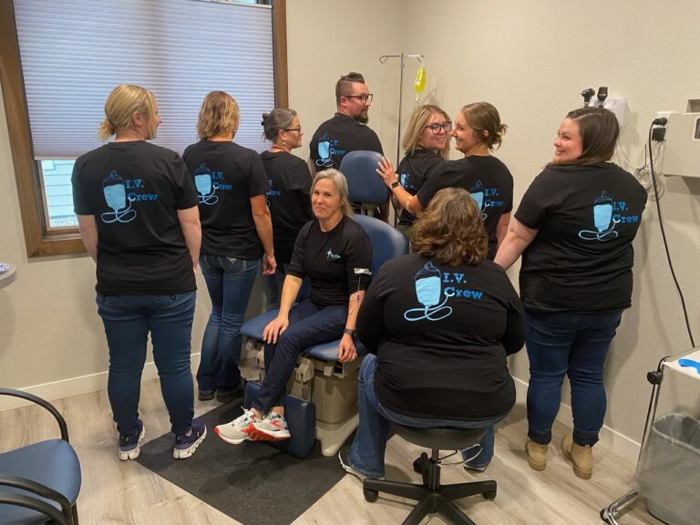 North Star Family Medicine's IV Crew is here for YOU! Back View