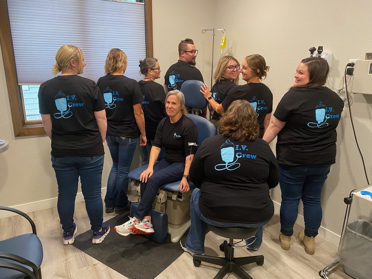 North Star Family Medicine's IV Crew is here for YOU! Back View